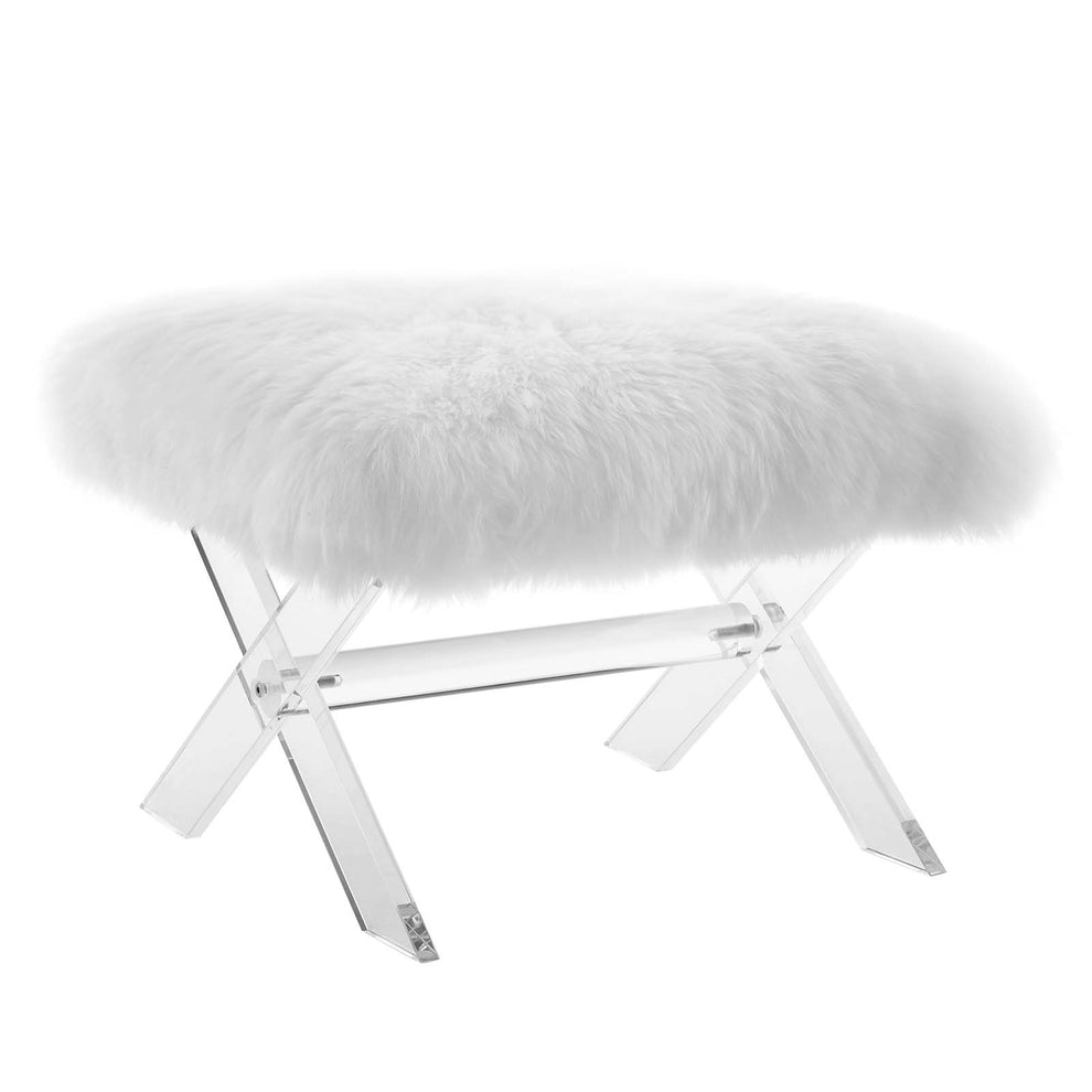 Modway Swift Sheepskin Bench - EEI-2843 | Benches | Modishstore - 2