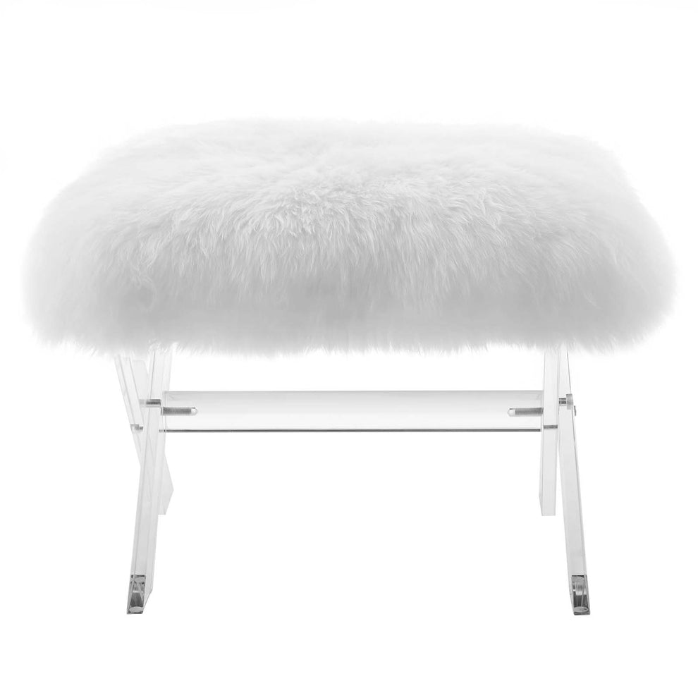 Modway Swift Sheepskin Bench - EEI-2843 | Benches | Modishstore - 3