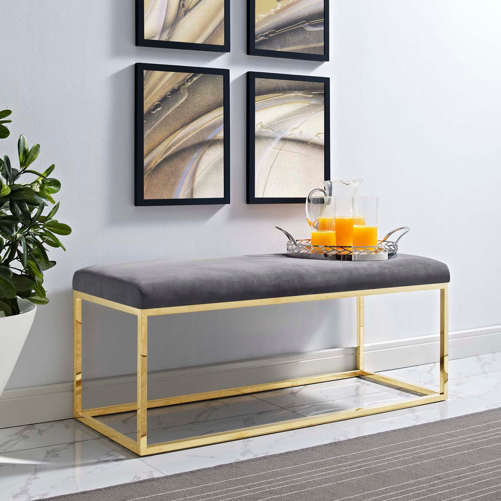 Modway Anticipate Fabric Bench - EEI-2851 | Benches | Modishstore - 12