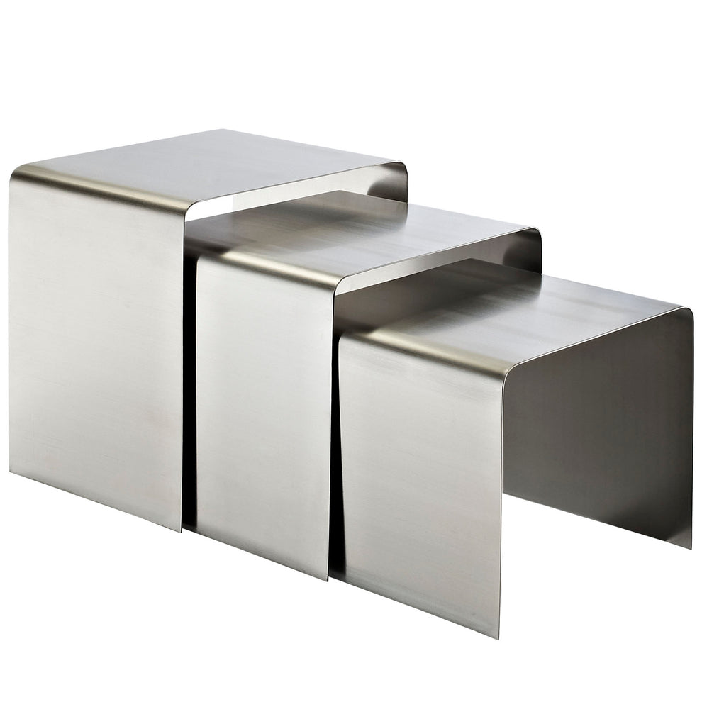 Modway Rush Nesting Table - Silver - EEI-286 | Nesting Tables | Modishstore - 4