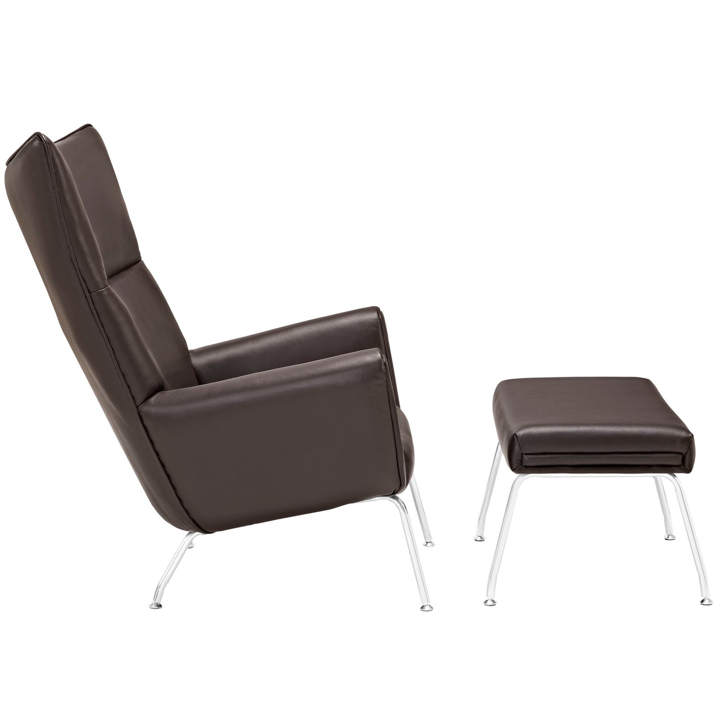 Class Leather Lounge Chair By Modway - EEI-287 | Lounge Chairs | Modishstore - 3