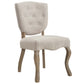 Modway Array Vintage French Upholstered Dining Side Chair | Dining Chairs | Modishstore-10