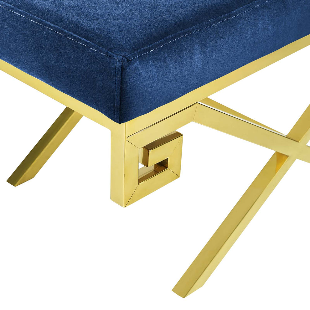 Rove Velvet Performance Velvet Bench By Modway - EEI-2879 | Benches | Modishstore - 16