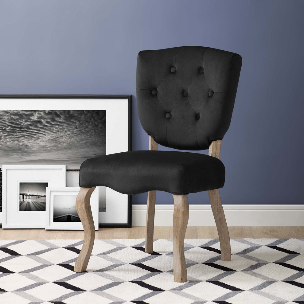 Modway Array Vintage French Performance Velvet Dining Side Chair - EEI-2880 | Dining Chairs | Modishstore - 1