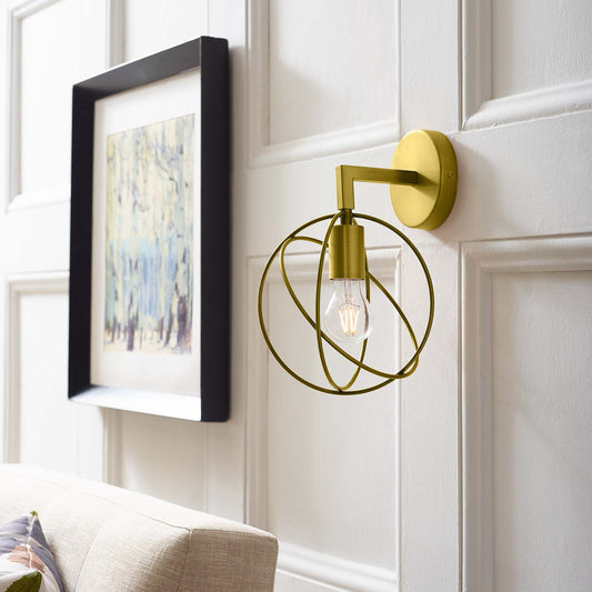 Perimeter Brass Wall Sconce Light Fixture By Modway - EEI-2915 | Ceiling Lamps | Modishstore