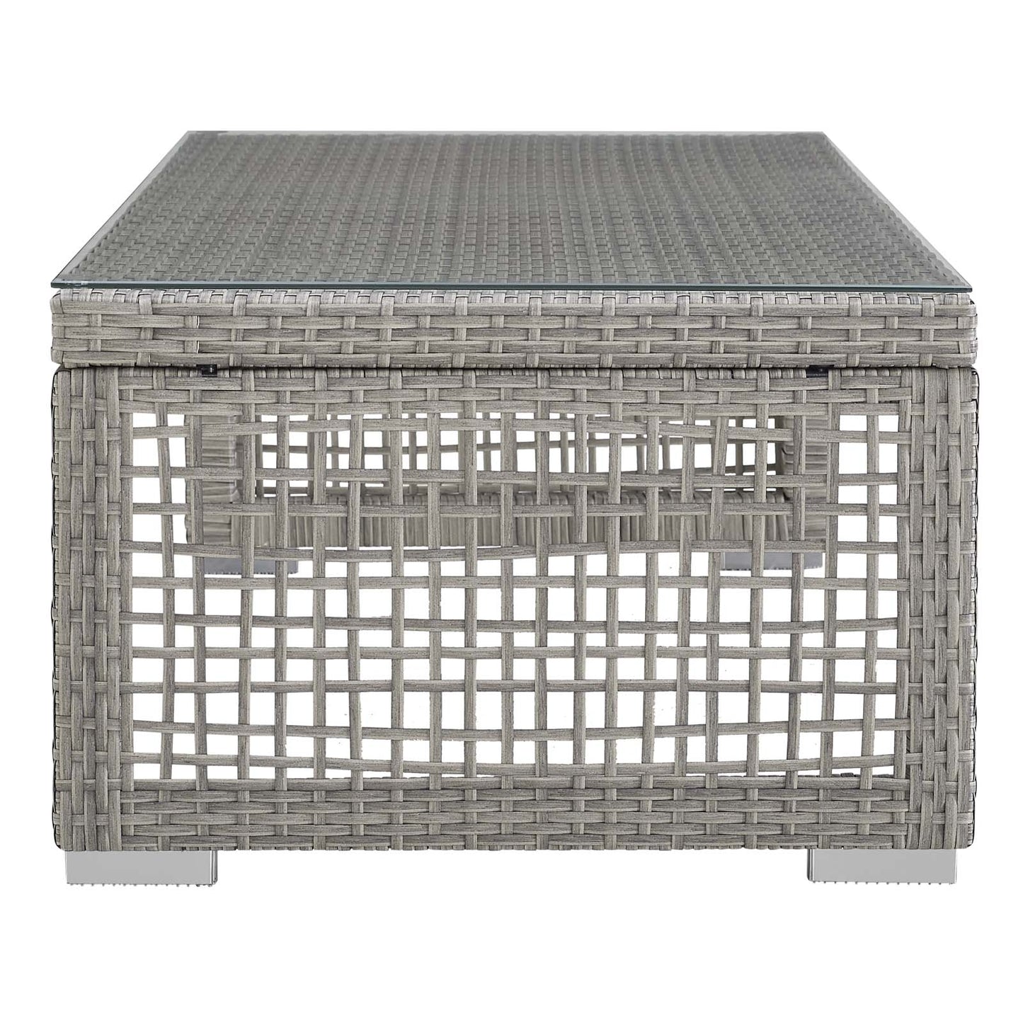 Modway Aura Rattan Outdoor Patio Coffee Table | Outdoor Tables | Modishstore-3