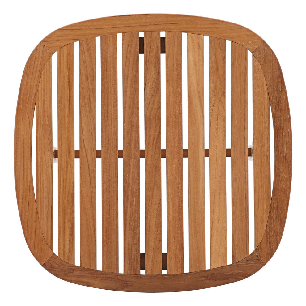 Modway Saratoga Outdoor Patio Teak Coffee Table Natural - EEI-2929 | Outdoor Tables | Modishstore - 4
