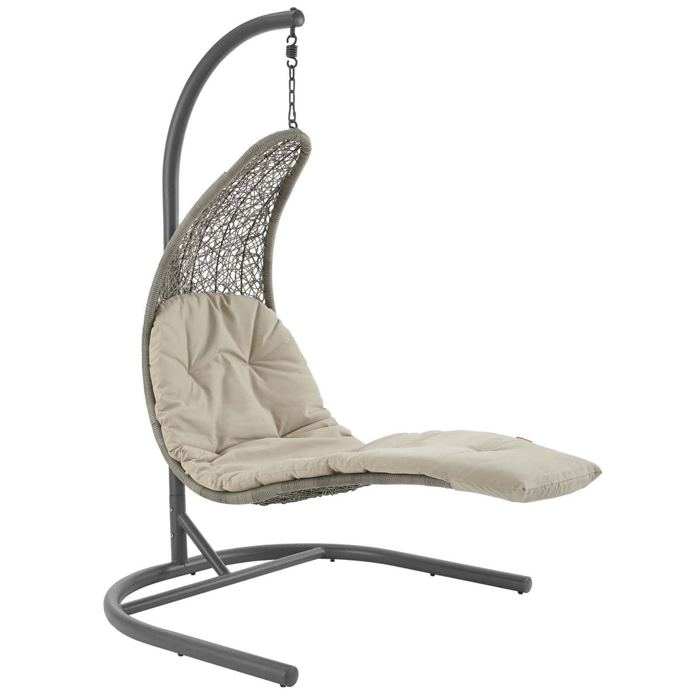 Modway Landscape Hanging Chaise Lounge Outdoor Patio Swing Chair - EEI-2952 | Outdoor Porch Swings | Modishstore - 17