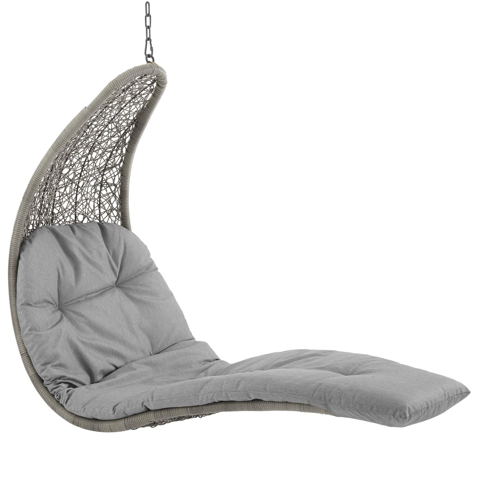 Modway Landscape Hanging Chaise Lounge Outdoor Patio Swing Chair | Outdoor Porch Swings | Modishstore-25