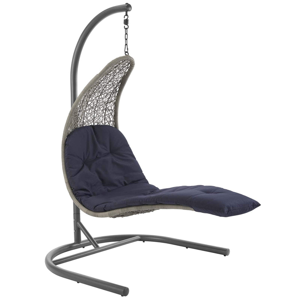 Modway Landscape Hanging Chaise Lounge Outdoor Patio Swing Chair - EEI-2952 | Outdoor Porch Swings | Modishstore - 27