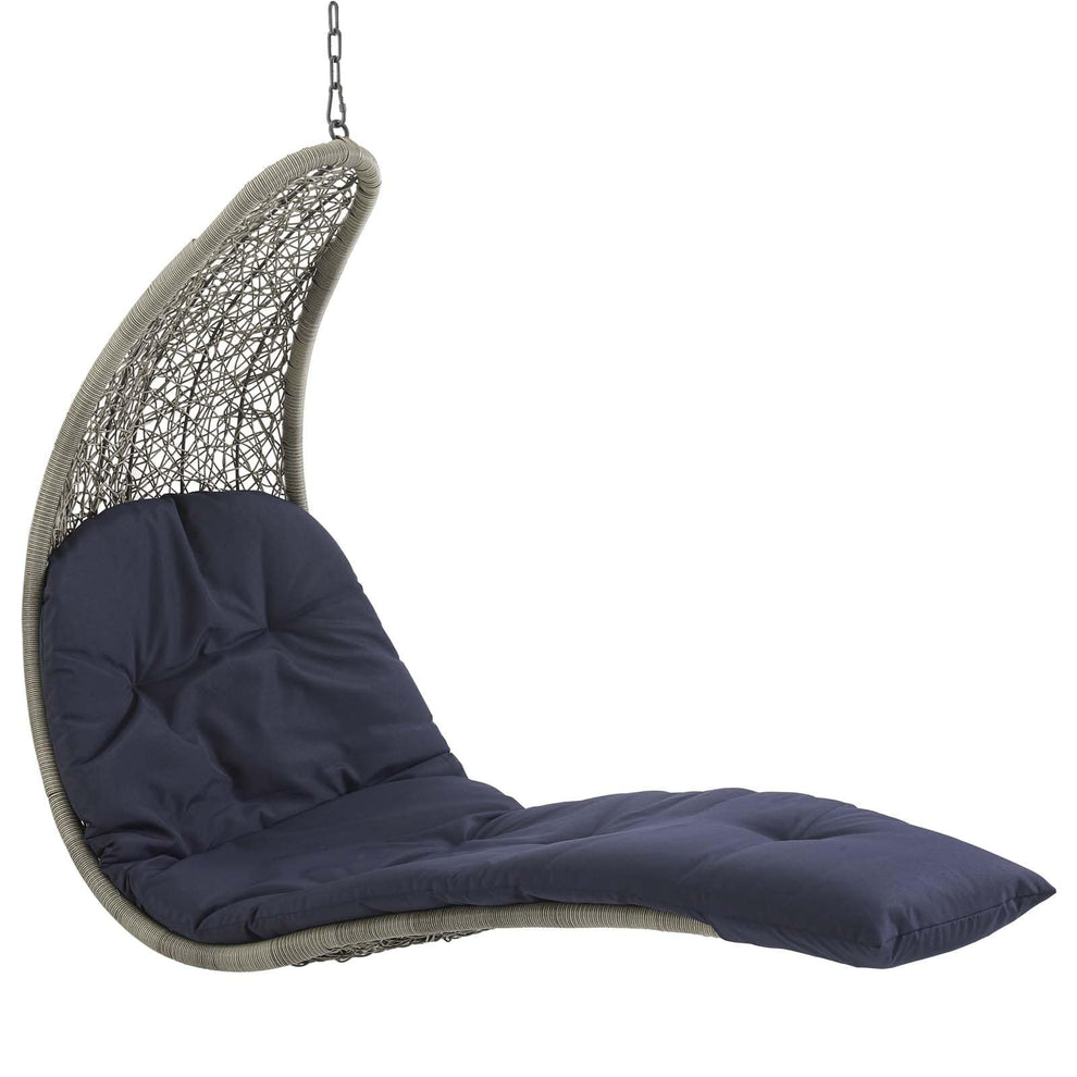 Modway Landscape Hanging Chaise Lounge Outdoor Patio Swing Chair - EEI-2952 | Outdoor Porch Swings | Modishstore - 29