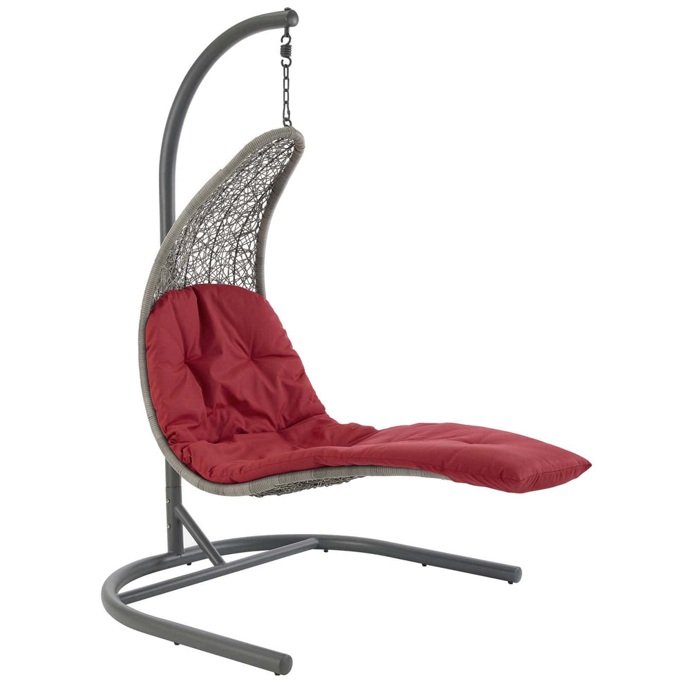 Modway Landscape Hanging Chaise Lounge Outdoor Patio Swing Chair - EEI-2952 | Outdoor Porch Swings | Modishstore - 2