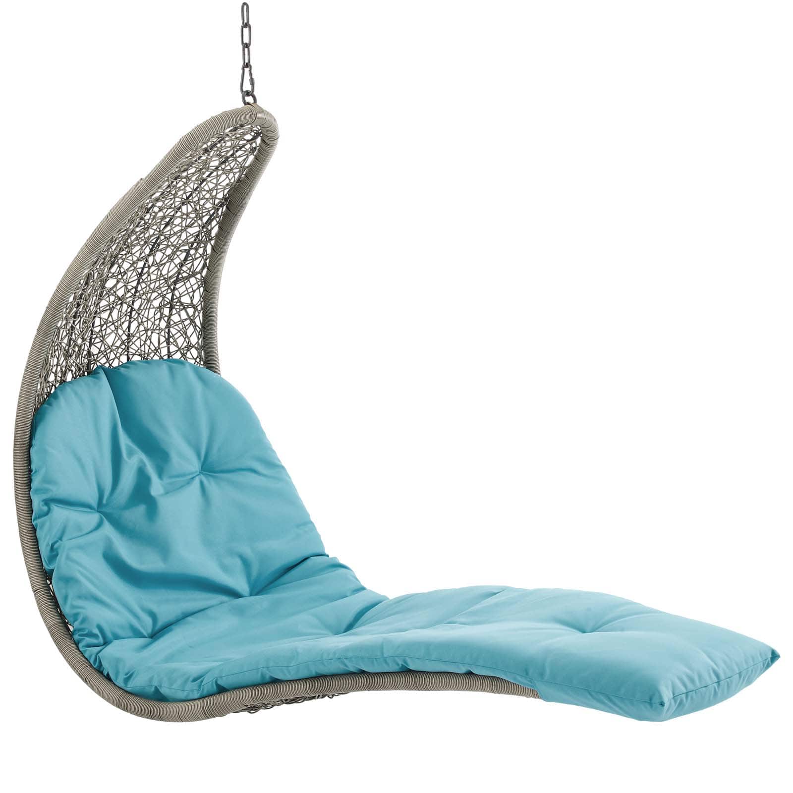 Modway Landscape Hanging Chaise Lounge Outdoor Patio Swing Chair | Outdoor Porch Swings | Modishstore-9