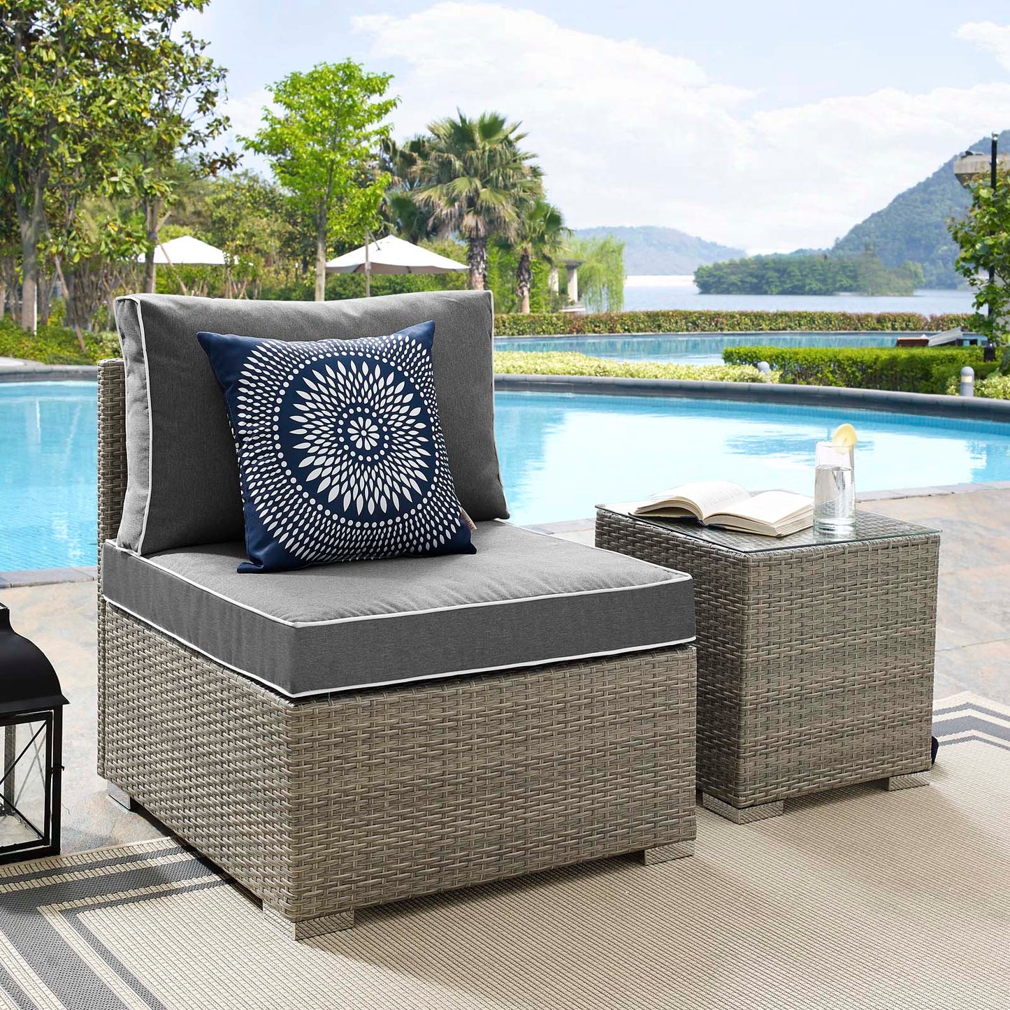 Modway Repose Outdoor Patio Armless Chair | Outdoor Chairs | Modishstore-13