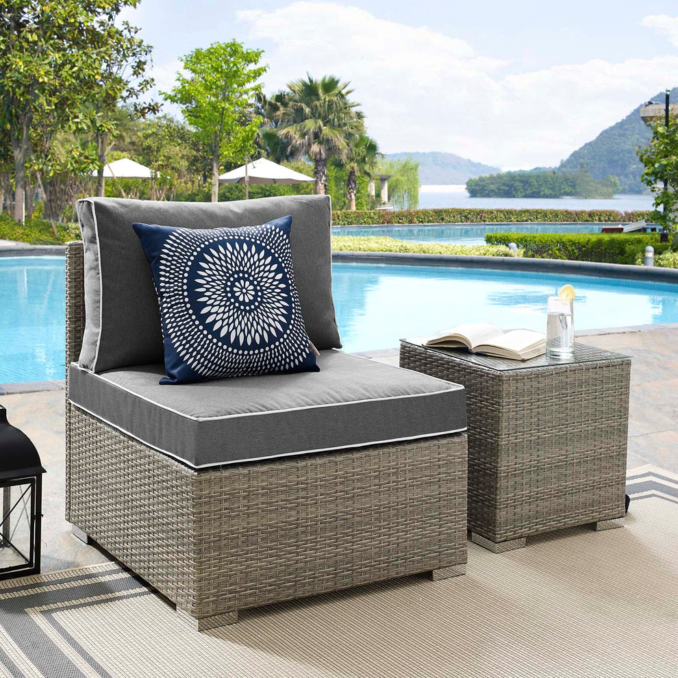 Modway Repose Outdoor Patio Armless Chair - EEI-2958 | Outdoor Chairs | Modishstore - 13
