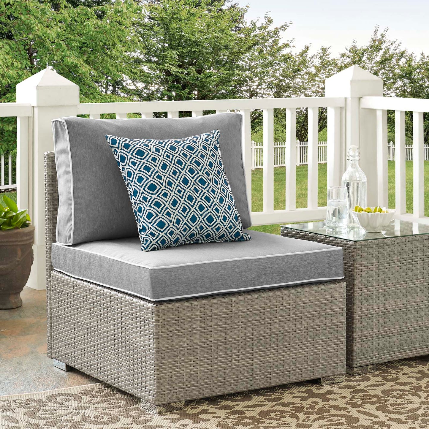 Modway Repose Outdoor Patio Armless Chair | Outdoor Chairs | Modishstore