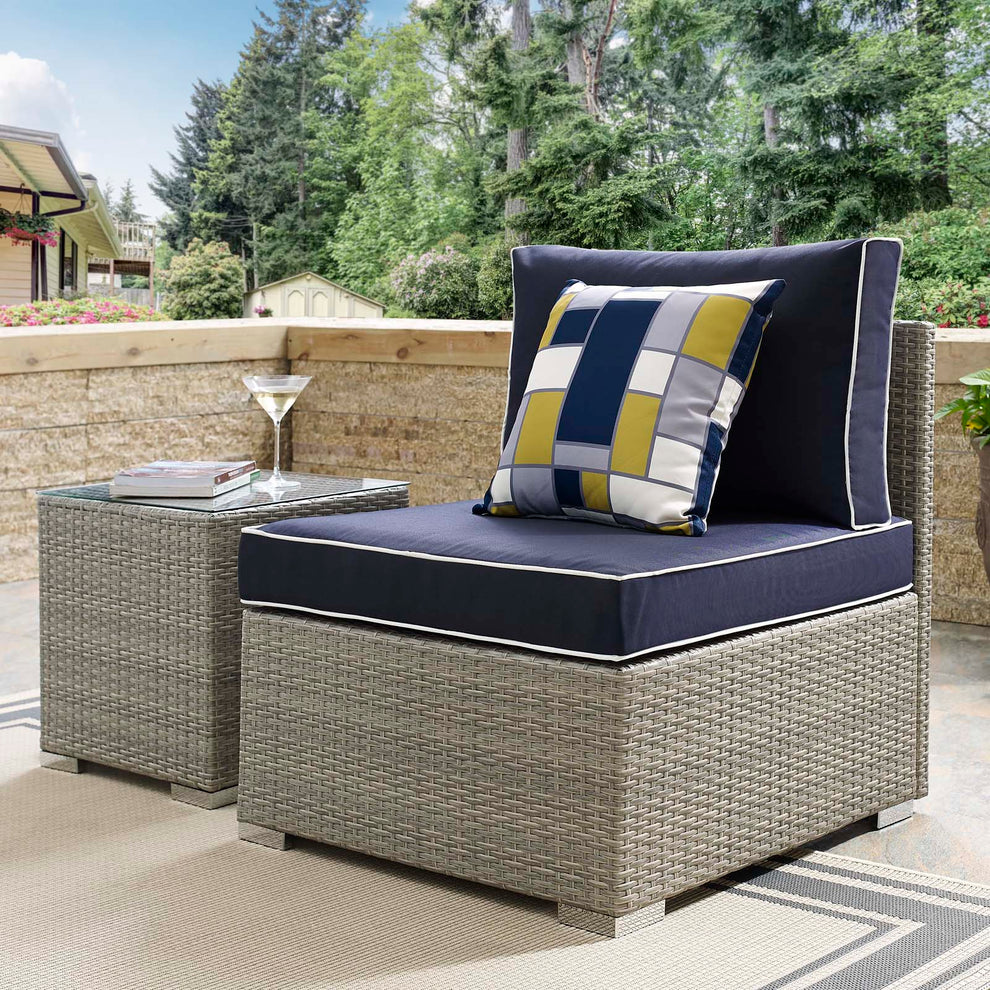 Modway Repose Outdoor Patio Armless Chair - EEI-2958 | Outdoor Chairs | Modishstore - 17