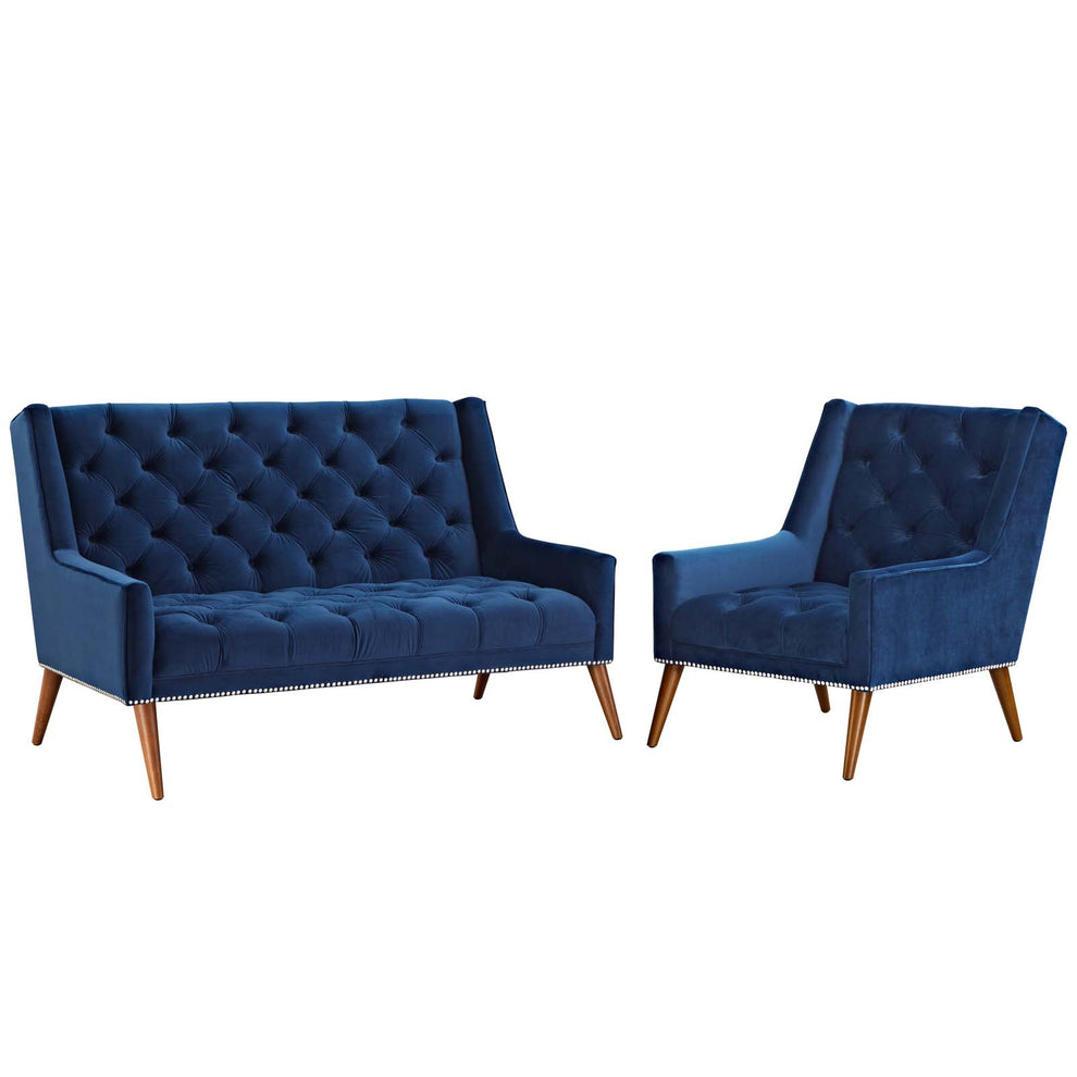 Peruse Living Room Set Performance Velvet Set of 2 By Modway - EEI-2967 | Sofa Set | Modishstore - 14