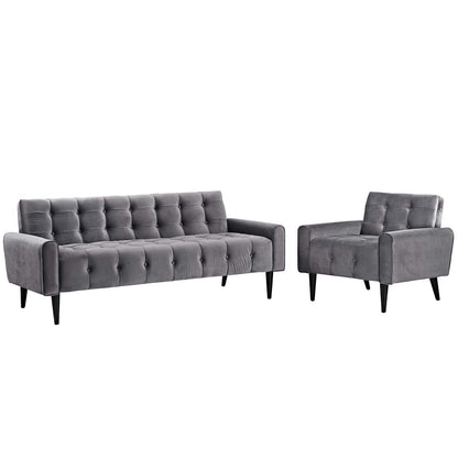 Delve Living Room Set Performance Velvet Set Of 2 By Modway - EEI-2969 | Sofa Set | Modishstore - 2