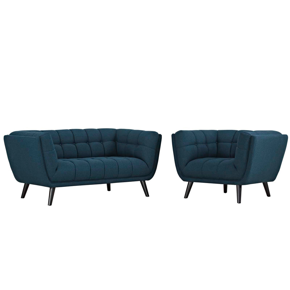 Modway Bestow 2 Piece Upholstered Fabric Loveseat and Armchair Set - EEI-2972 | Sofa Set | Modishstore - 1