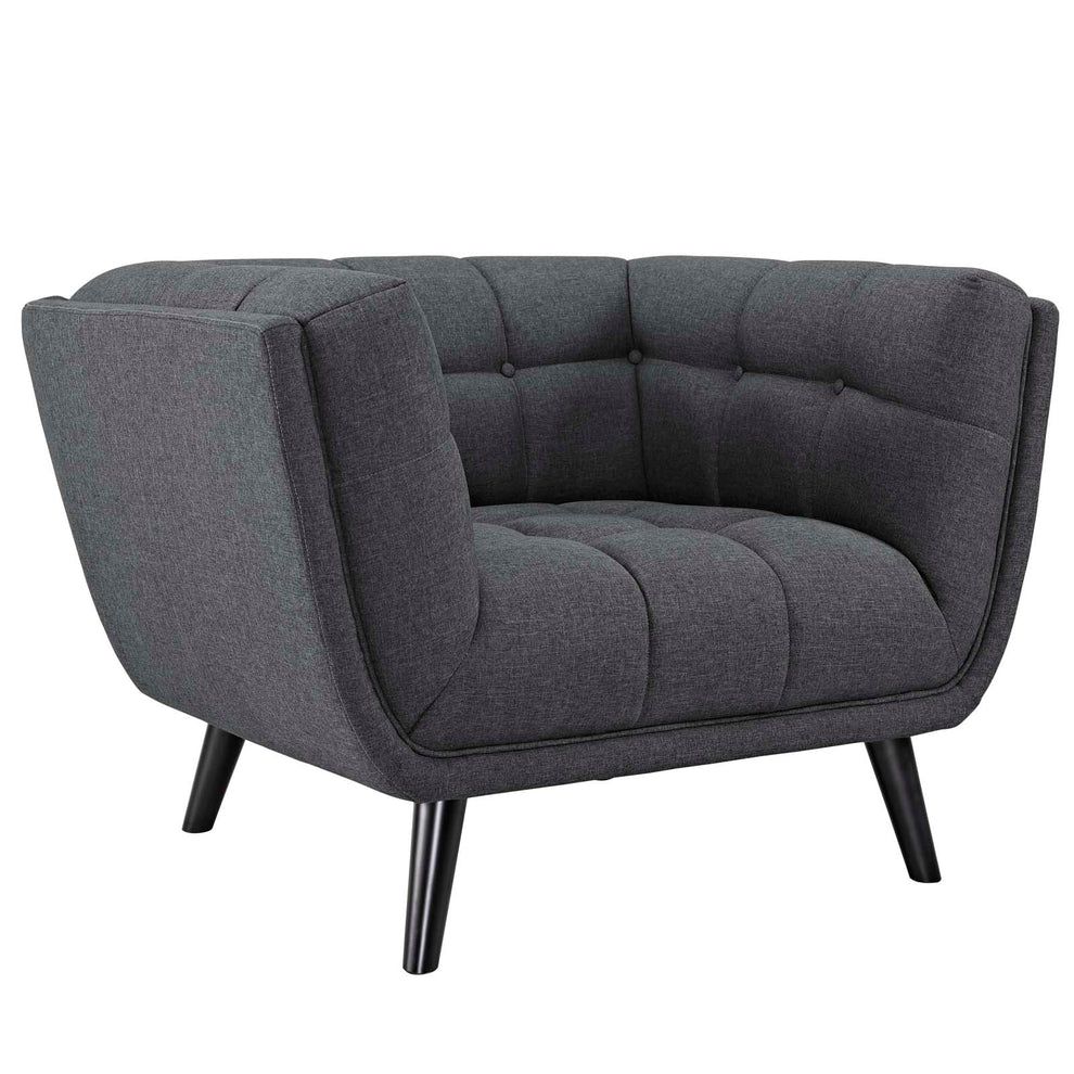 Modway Bestow 3 Piece Upholstered Fabric Sofa Loveseat and Armchair Set - EEI-2974 | Sofa Set | Modishstore - 5
