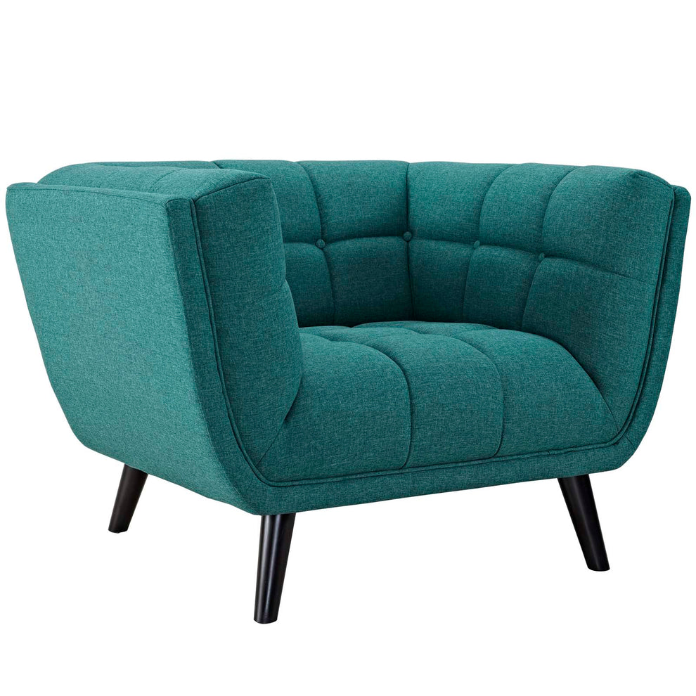 Modway Bestow 3 Piece Upholstered Fabric Sofa Loveseat and Armchair Set - EEI-2974 | Sofa Set | Modishstore - 9