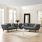 Modway Bestow 2 Piece Upholstered Fabric Sofa and Loveseat Set | Loveseats | Modishstore-10