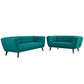 Modway Bestow 2 Piece Upholstered Fabric Sofa and Loveseat Set | Loveseats | Modishstore-7