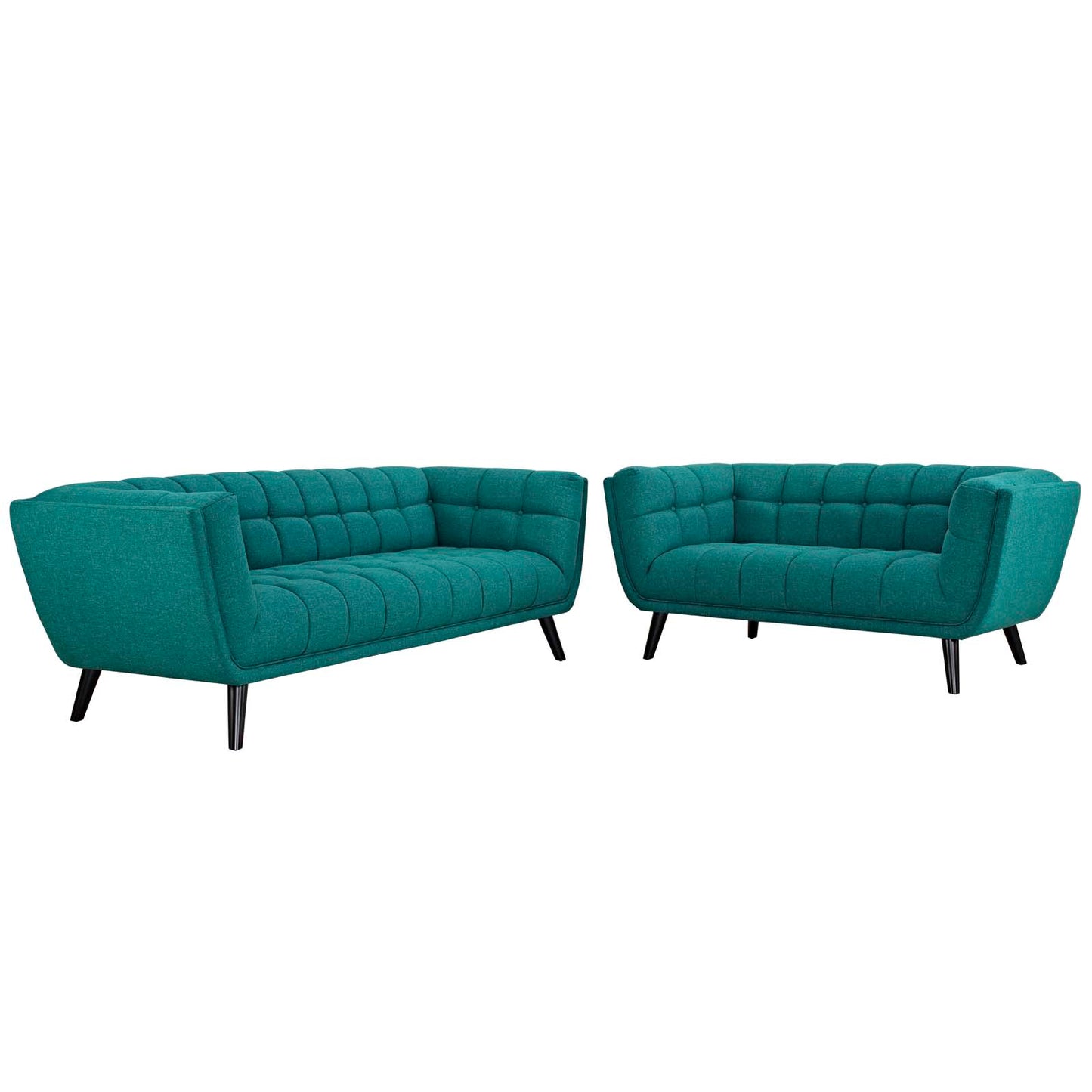 Modway Bestow 2 Piece Upholstered Fabric Sofa and Loveseat Set | Loveseats | Modishstore-7