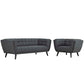 Modway Bestow 2 Piece Upholstered Fabric Sofa and Armchair Set - EEI-2976 | Sofa Set | Modishstore - 2