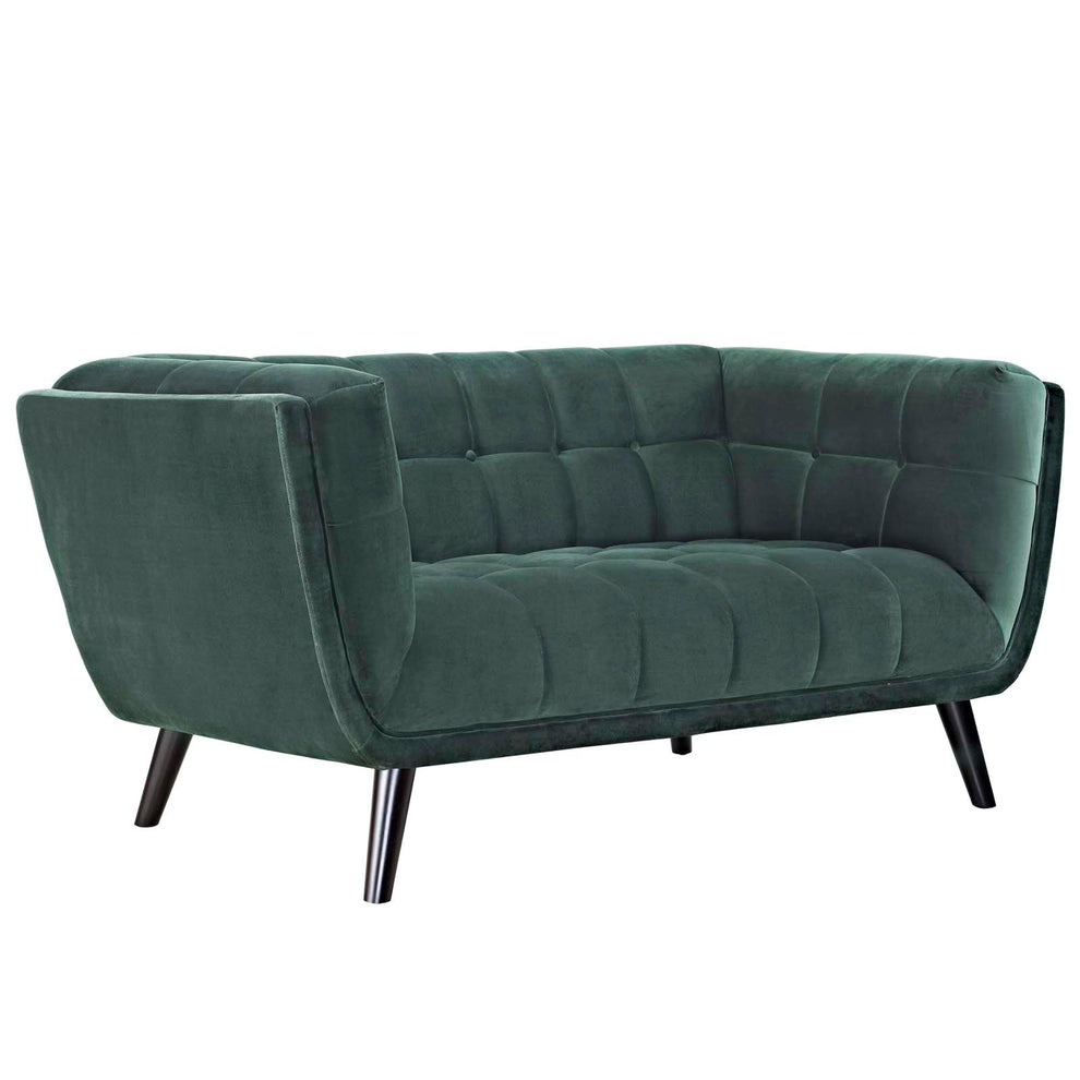 Modway Bestow 3 Piece Performance Velvet Sofa Loveseat and Armchair Set - EEI-2978 | Sofa Set | Modishstore - 16