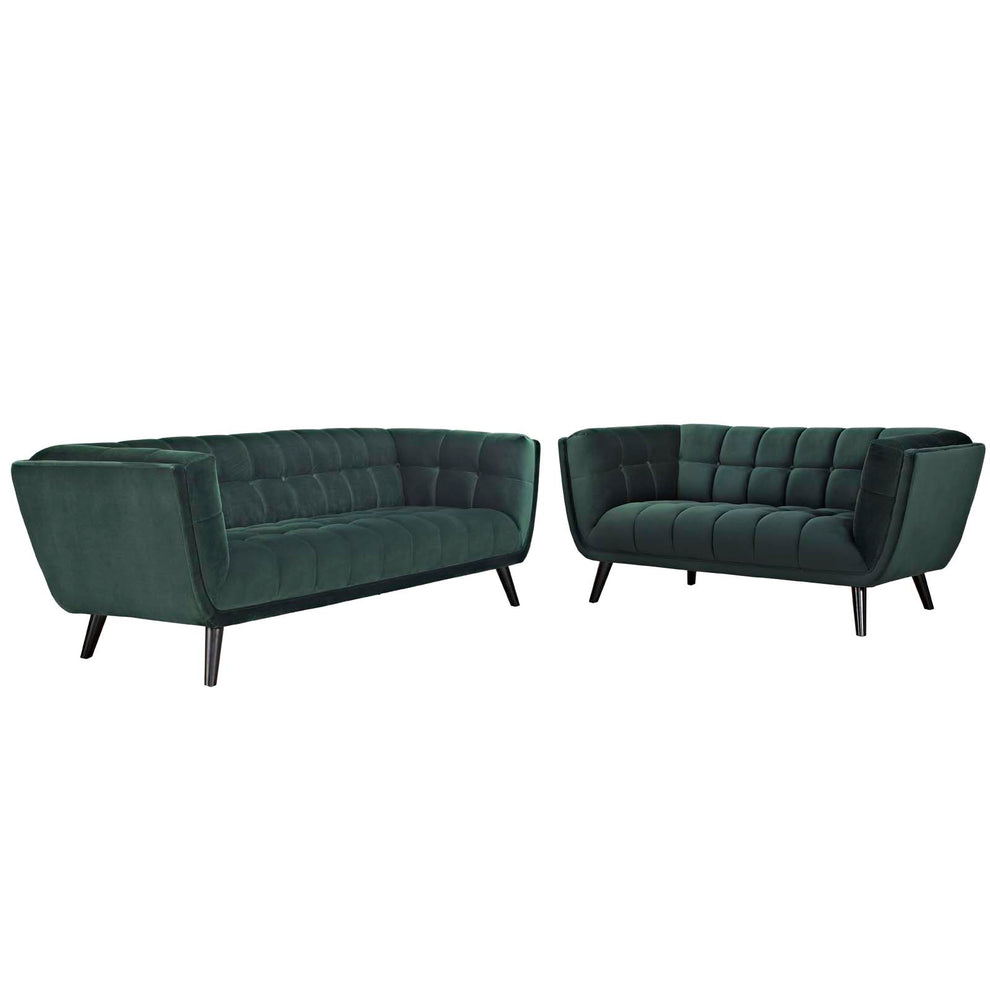 Modway Bestow 2 Piece Performance Velvet Sofa and Loveseat Set - EEI-2979 | Sofa Set | Modishstore - 3