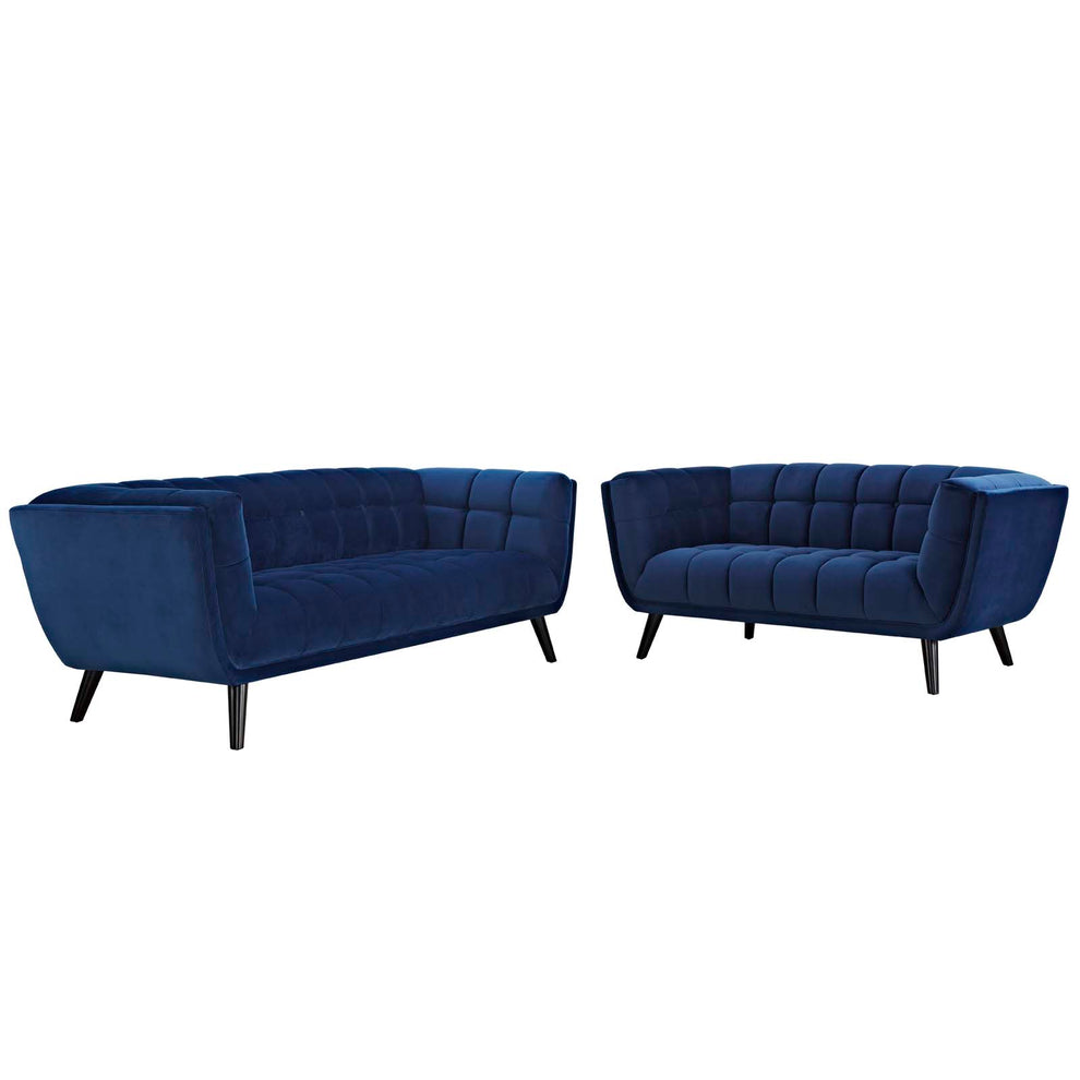 Modway Bestow 2 Piece Performance Velvet Sofa and Loveseat Set - EEI-2979 | Sofa Set | Modishstore - 8