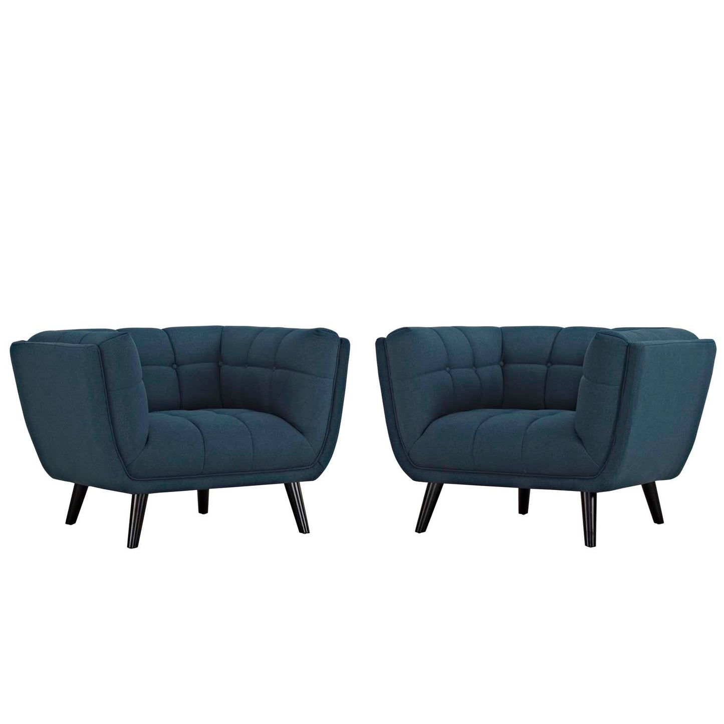 Modway Bestow 2 Piece Upholstered Fabric Armchair Set | Armchairs | Modishstore-2
