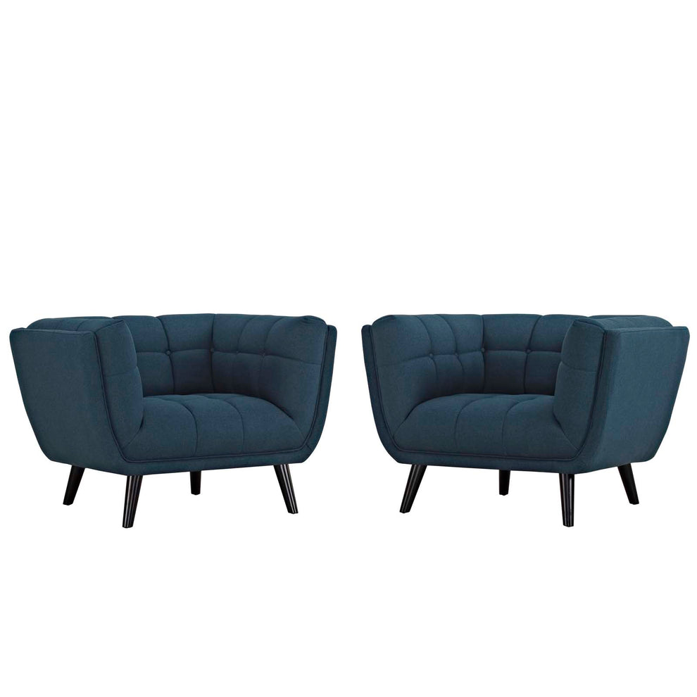 Modway Bestow 2 Piece Upholstered Fabric Armchair Set - EEI-2982 | Armchairs | Modishstore - 2