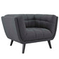 Modway Bestow 2 Piece Upholstered Fabric Armchair Set | Armchairs | Modishstore-11