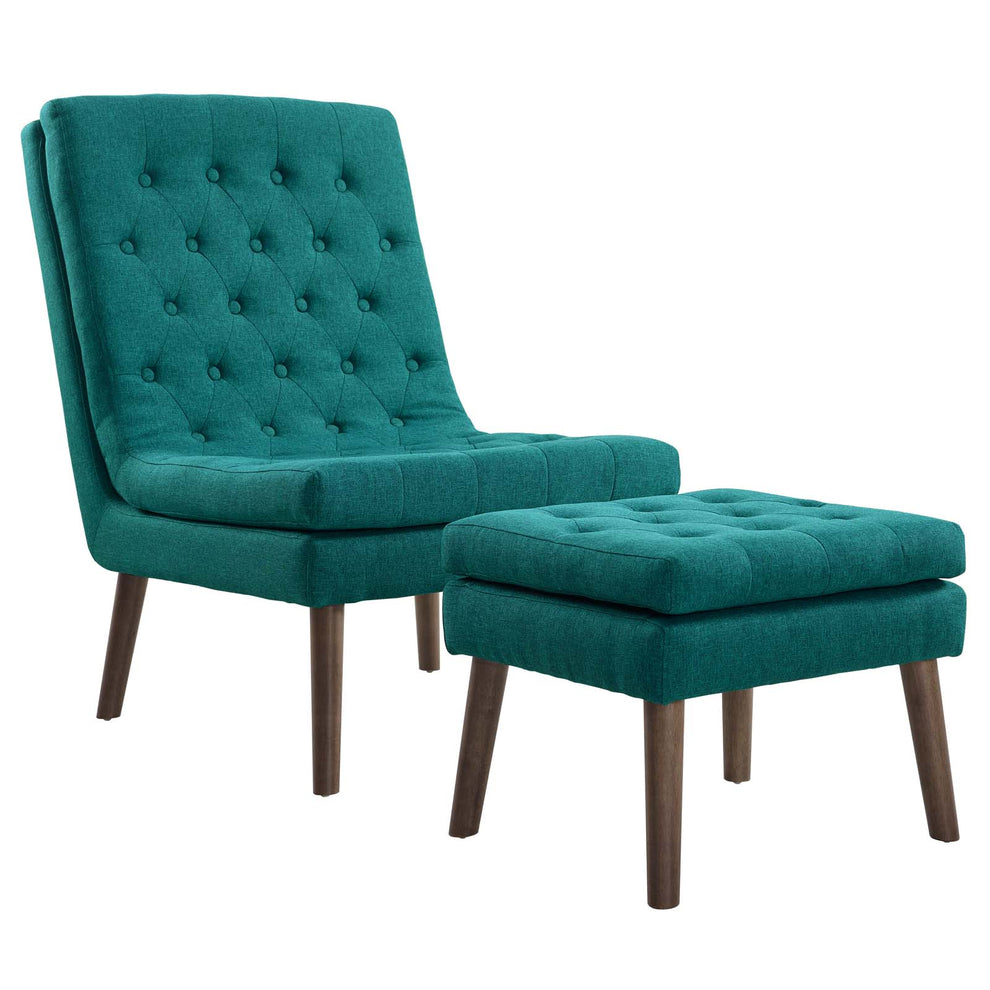 Modway Modify Upholstered Lounge Chair and Ottoman - EEI-2988 | Lounge Chairs | Modishstore - 2
