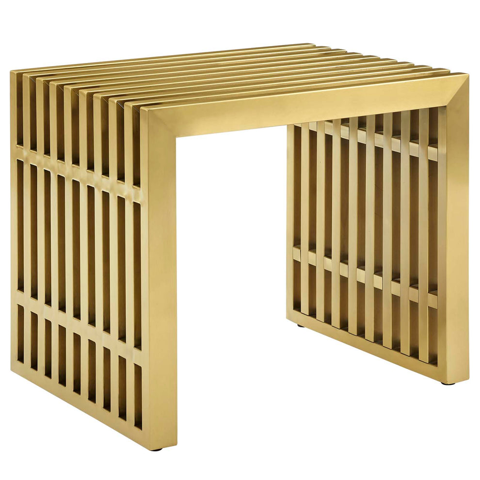 Gridiron Small Stainless Steel Bench By Modway - EEI-2993 | Benches | Modishstore - 2