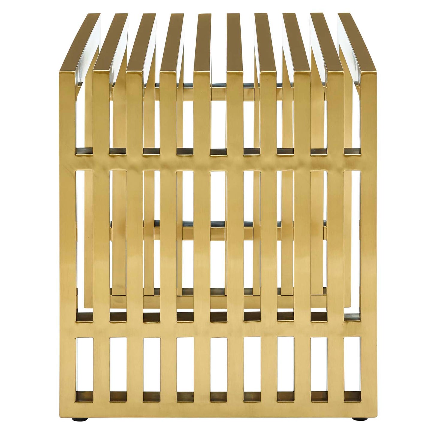 Gridiron Small Stainless Steel Bench By Modway - EEI-2993 | Benches | Modishstore - 3