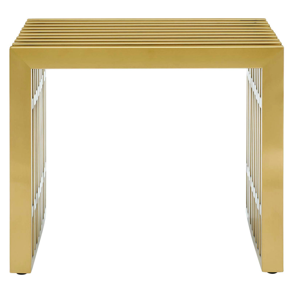 Gridiron Small Stainless Steel Bench By Modway - EEI-2993 | Benches | Modishstore - 4