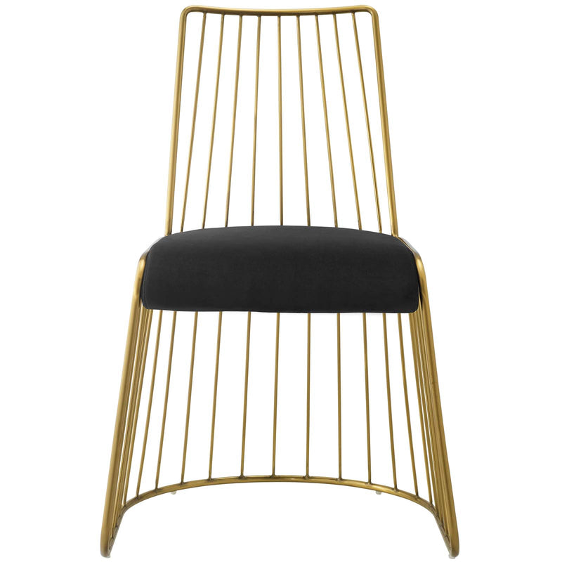 Modway Rivulet Gold Stainless Steel Upholstered Velvet Dining Chair - EEI-2994 | Dining Chairs | Modishstore - 2