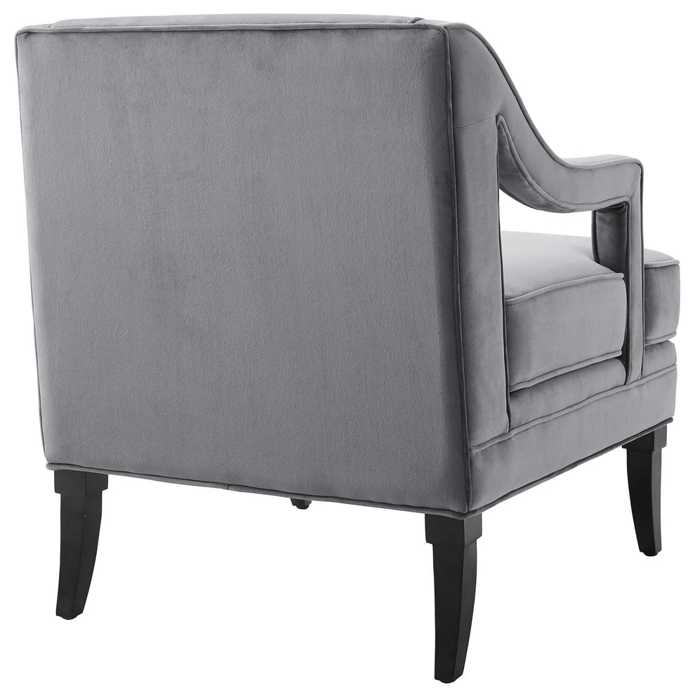 Modway Concur Button Tufted Upholstered Velvet Armchair - EEI-2996 | Armchairs | Modishstore - 8