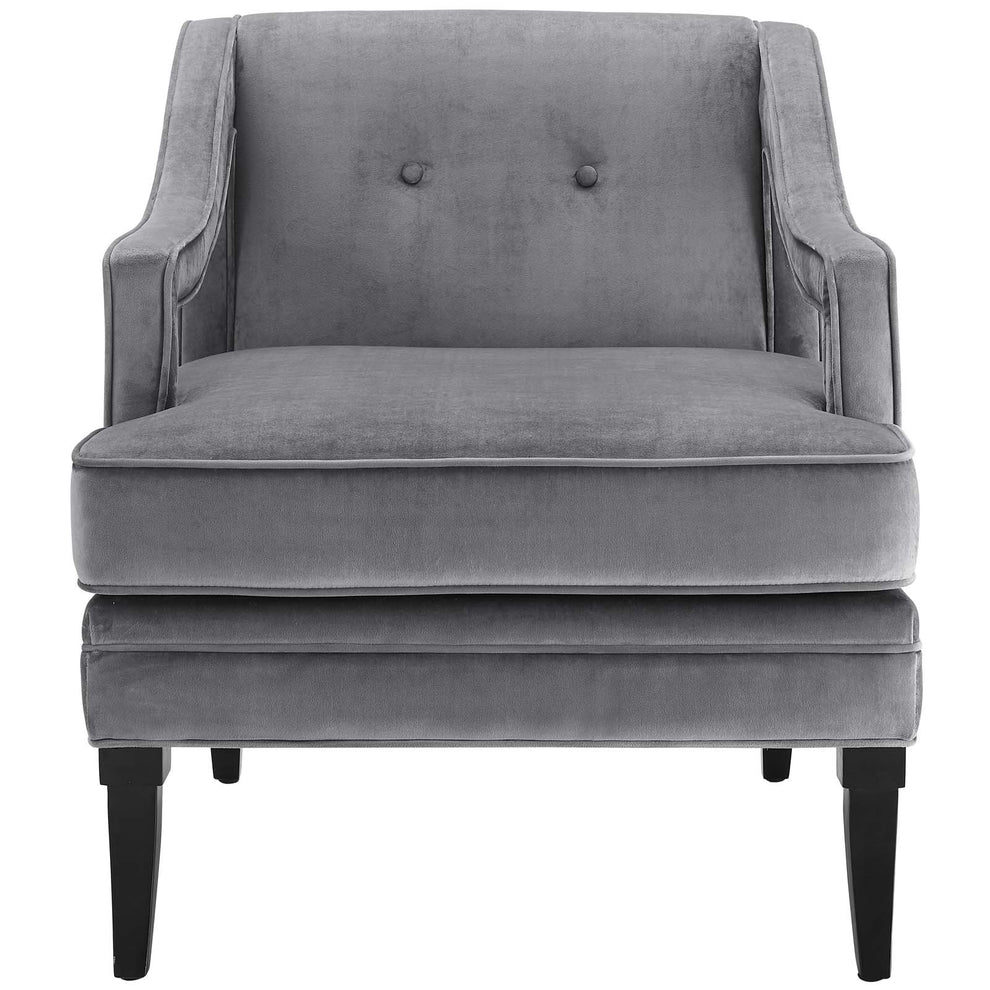 Modway Concur Button Tufted Upholstered Velvet Armchair - EEI-2996 | Armchairs | Modishstore - 9