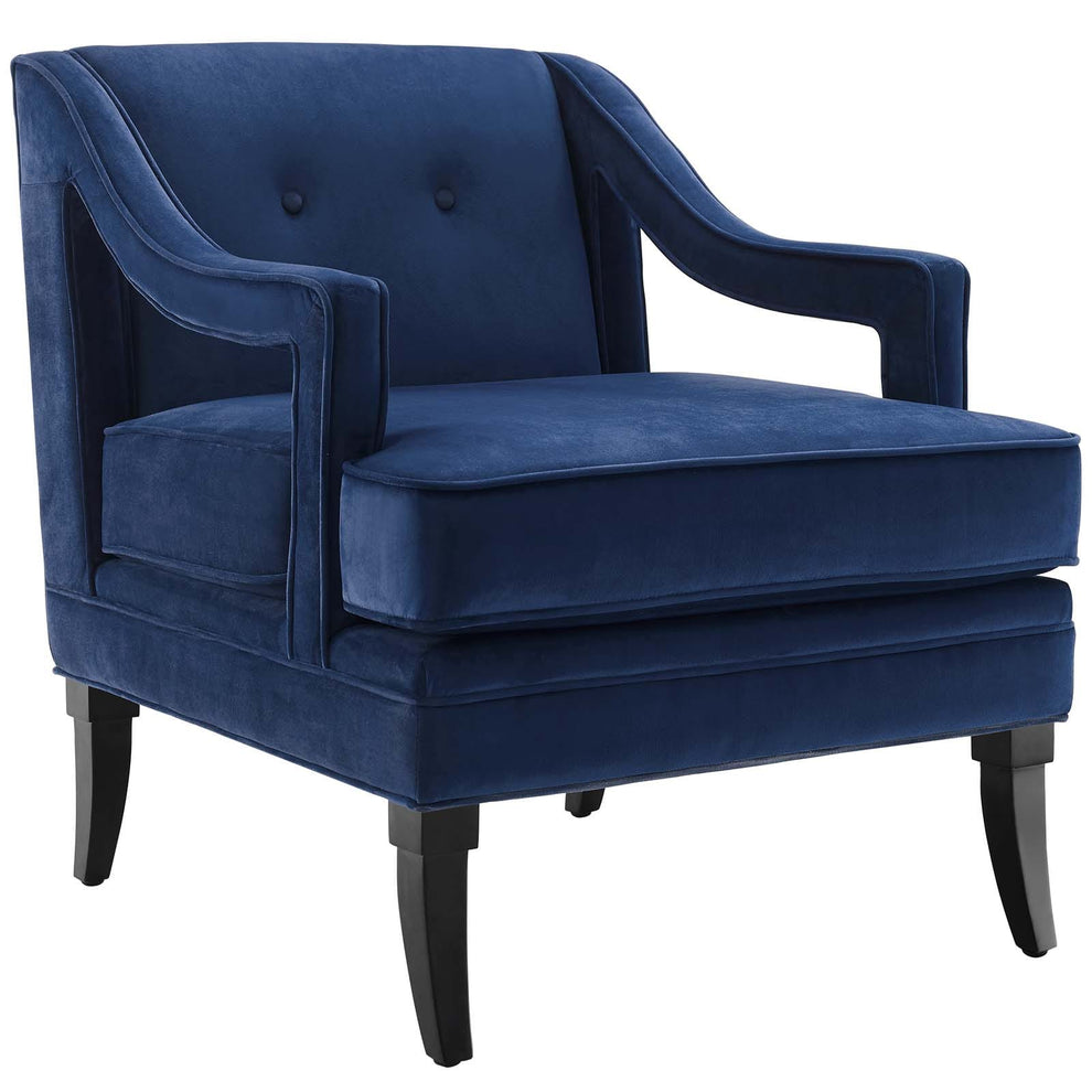 Modway Concur Button Tufted Upholstered Velvet Armchair - EEI-2996 | Armchairs | Modishstore - 15