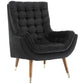 Modway Suggest Button Tufted Upholstered Velvet Lounge Chair | Lounge Chairs | Modishstore-2