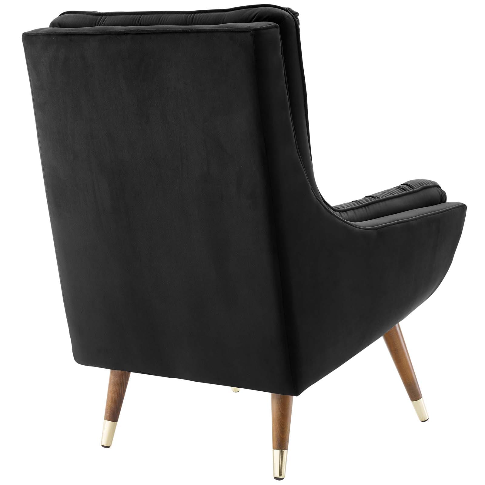 Modway Suggest Button Tufted Upholstered Velvet Lounge Chair | Lounge Chairs | Modishstore-3