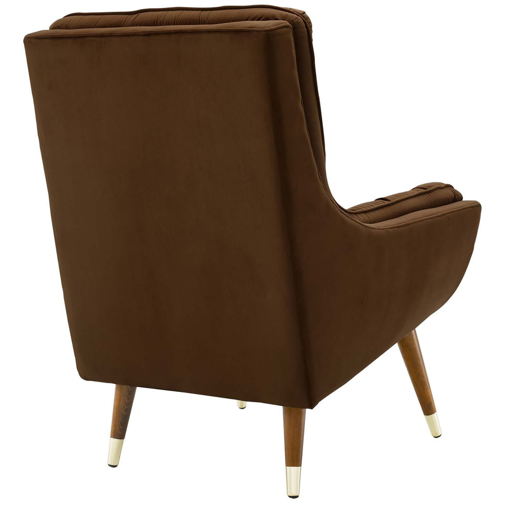 Modway Suggest Button Tufted Upholstered Velvet Lounge Chair - EEI-3001 | Lounge Chairs | Modishstore - 9