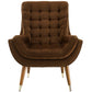 Modway Suggest Button Tufted Upholstered Velvet Lounge Chair | Lounge Chairs | Modishstore-10