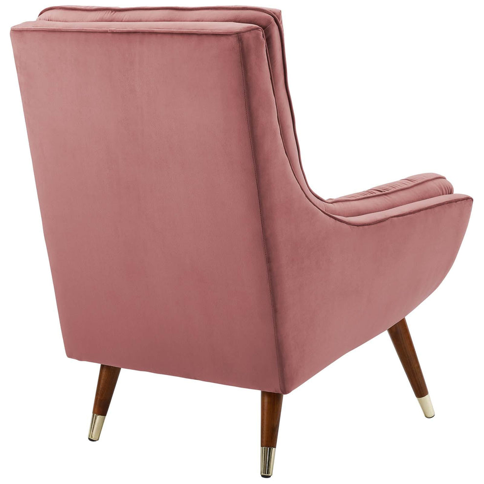 Modway Suggest Button Tufted Upholstered Velvet Lounge Chair - EEI-3001 | Lounge Chairs | Modishstore - 17