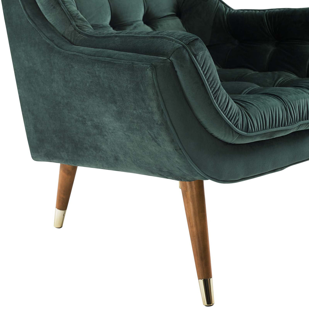 Modway Suggest Button Tufted Upholstered Velvet Lounge Chair - EEI-3001 | Lounge Chairs | Modishstore - 26